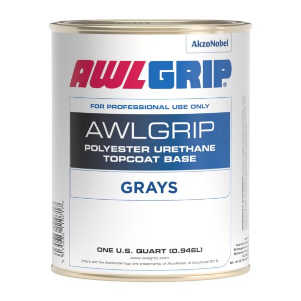 Awlgrip Topcoat - Gray & Black Bases - Medium Gray, Quart