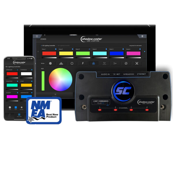 Shadow-Caster Light Commander Version 2 - 6-Zone Lighting Controller w/Bluetooth/Wi-Fi, NMEA 2000 & HTML Ethernet Connectivity