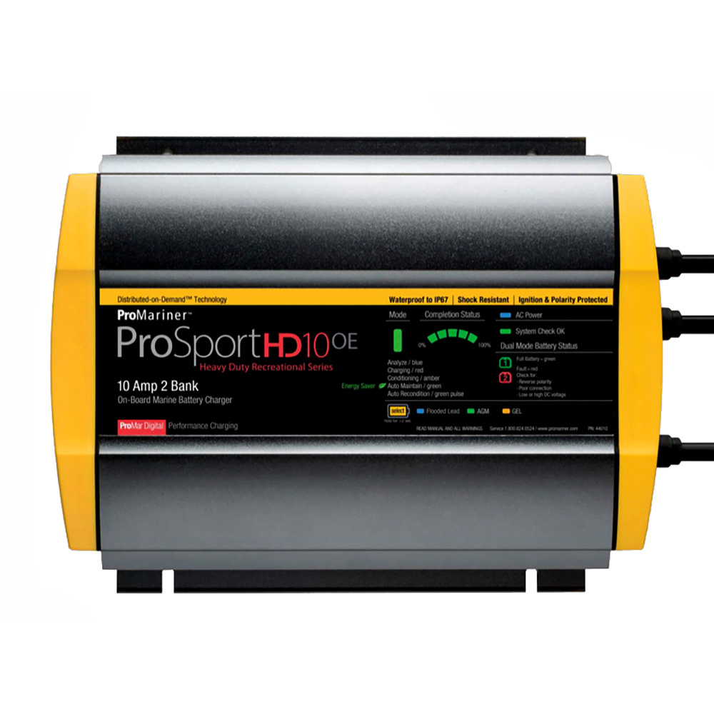 ProMariner ProSportHD 10 Gen 4 - 10 Amp - 2-Bank Battery Charger ProMariner ProSportHD 10 Gen 4 - 10 Amp - 2-Bank Battery Charger - Imagen 1