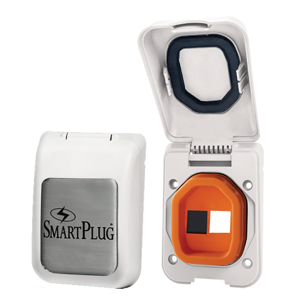 SmartPlug Data Port Case/Inlet Only - White Cover w/One Blank Plug & One Open Port SmartPlug Data Port Case/Inlet Only - White Cover w/One Blank Plug & One Open Port - Imagen 1