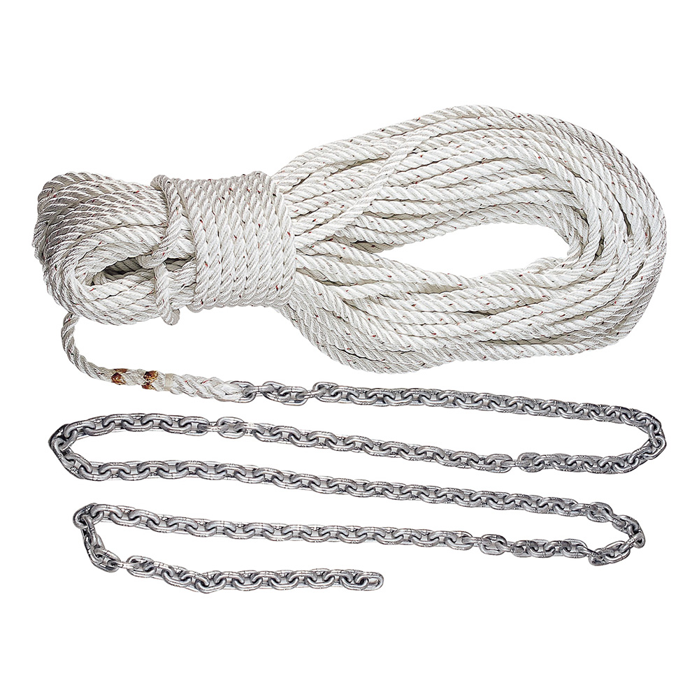 Lewmar Anchor Rode 15’ 5/16” G4 Chain w/150’ 9/16” Rope Lewmar Anchor Rode 15’ 5/16” G4 Chain w/150’ 9/16” Rope - Imagen 1