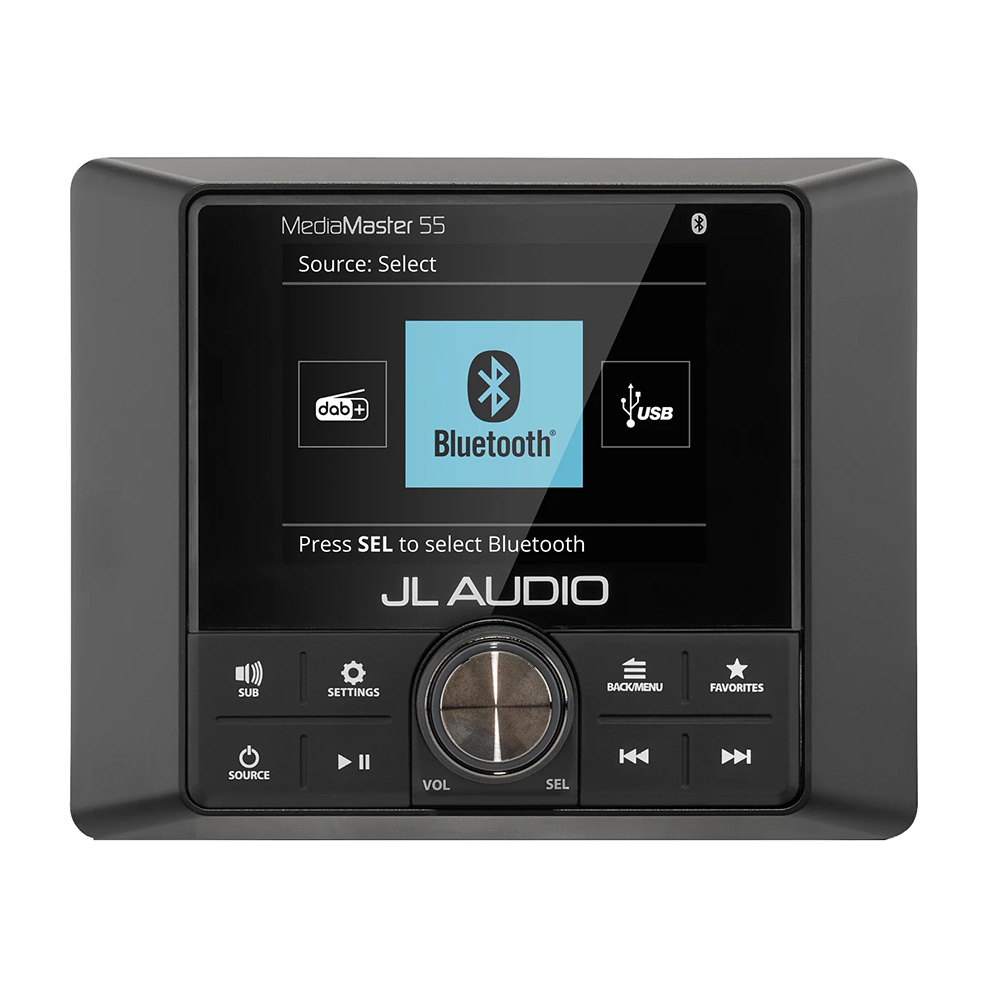 JL Audio MM55 Premium Compact Marine Source Unit w/Full-Color LCD JL Audio MM55 Premium Compact Marine Source Unit w/Full-Color LCD - Imagen 1