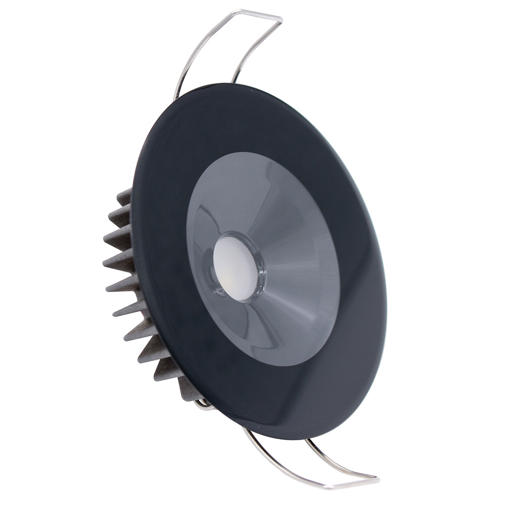 Lumitec Illusion Flush Mount LED Down Light - Spectrum RGBW - Warm White - Black Housing Lumitec Illusion Flush Mount LED Down Light - Spectrum RGBW - Warm White - Black Housing - Imagen 1