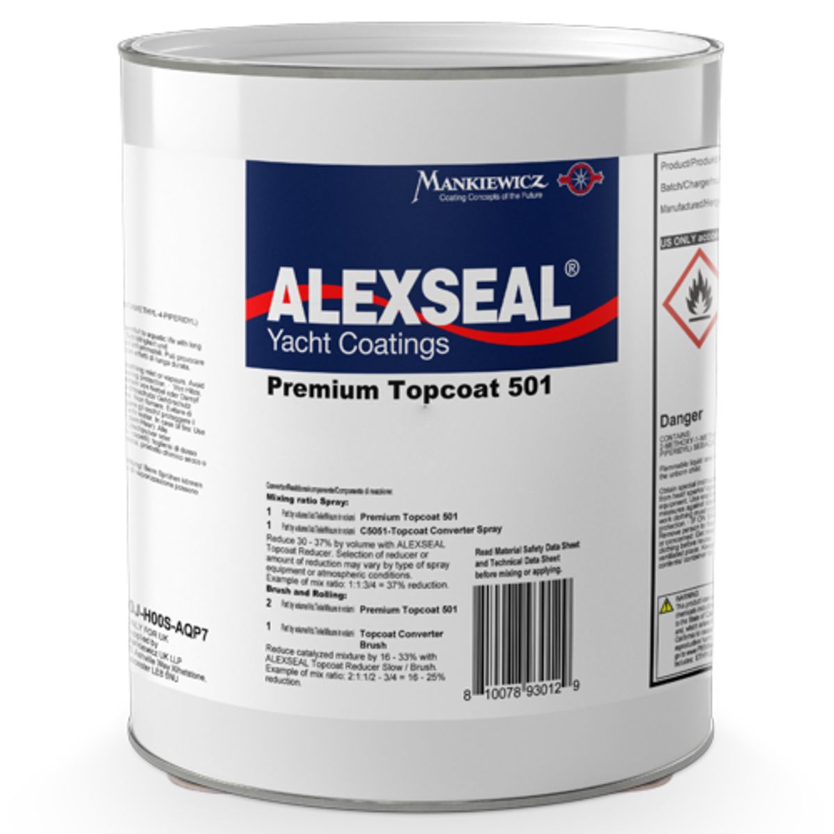 Premium Topcoat 501 - Red, Org, Yel, Tan, Brn Base - Sunfast Red, Quart Premium Topcoat 501 - Red, Org, Yel, Tan, Brn Base - Sunfast Red, Quart - Imagen 1