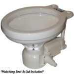 Raritan Sea Era QC Electric Toilet - Household Style - Integral Pump - Straight & 90° Discharge - 12v