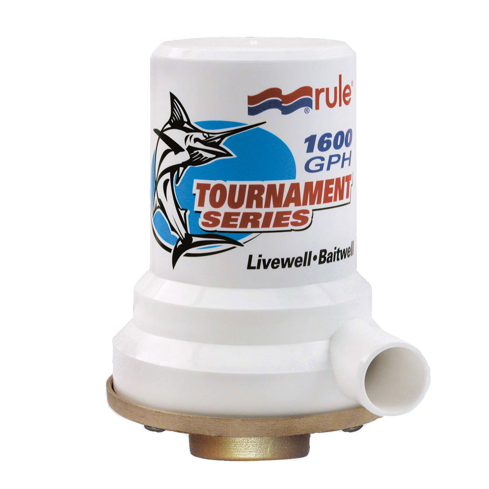 Rule Tournament Series Bronze Base 1600 GPH Livewell Pump Rule Tournament Series Bronze Base 1600 GPH Livewell Pump - Imagen 1