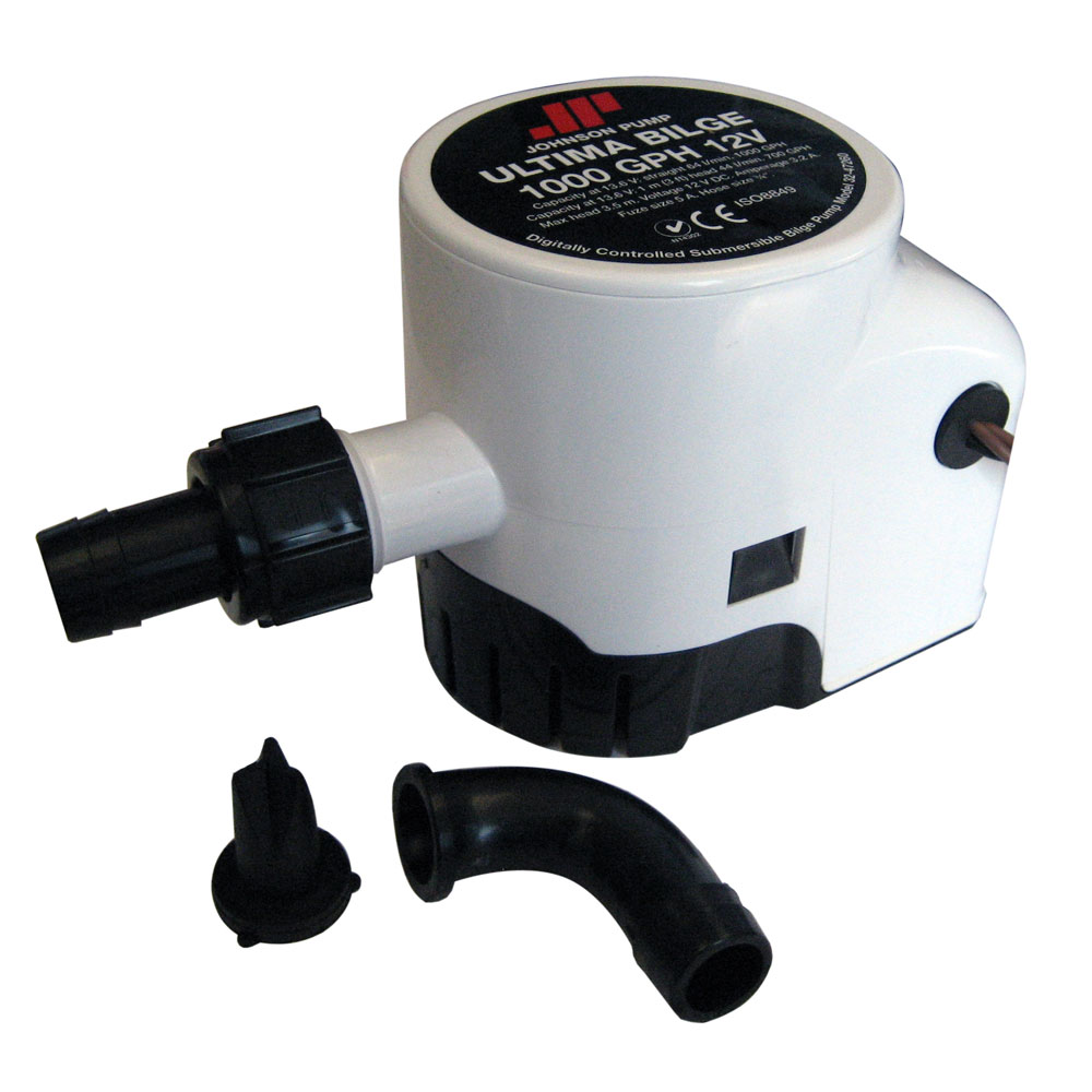 Johnson Pump Ultima Bilge 1000 GPH 3/4" Hose Dura Port Johnson Pump Ultima Bilge 1000 GPH 3/4" Hose Dura Port - Imagen 1