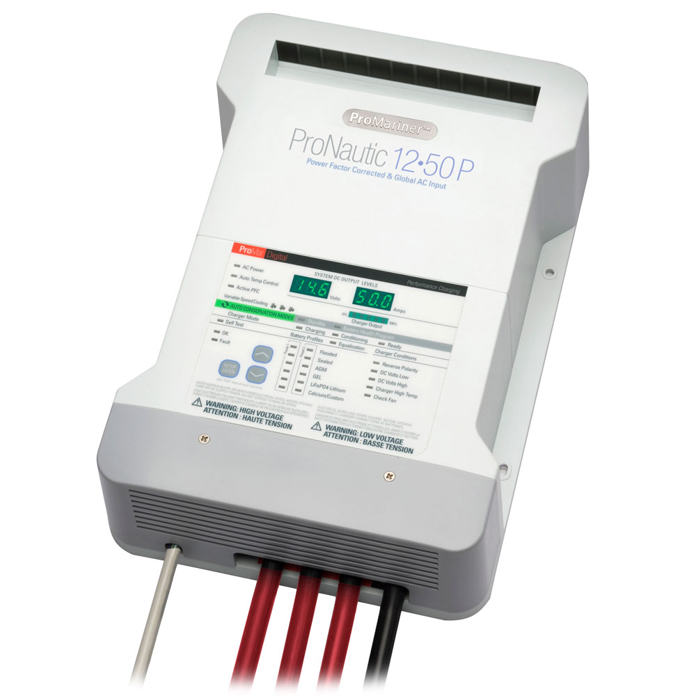 ProMariner ProNautic 1250P 50 Amp 3 Bank Battery Charger ProMariner ProNautic 1250P 50 Amp 3 Bank Battery Charger - Imagen 1