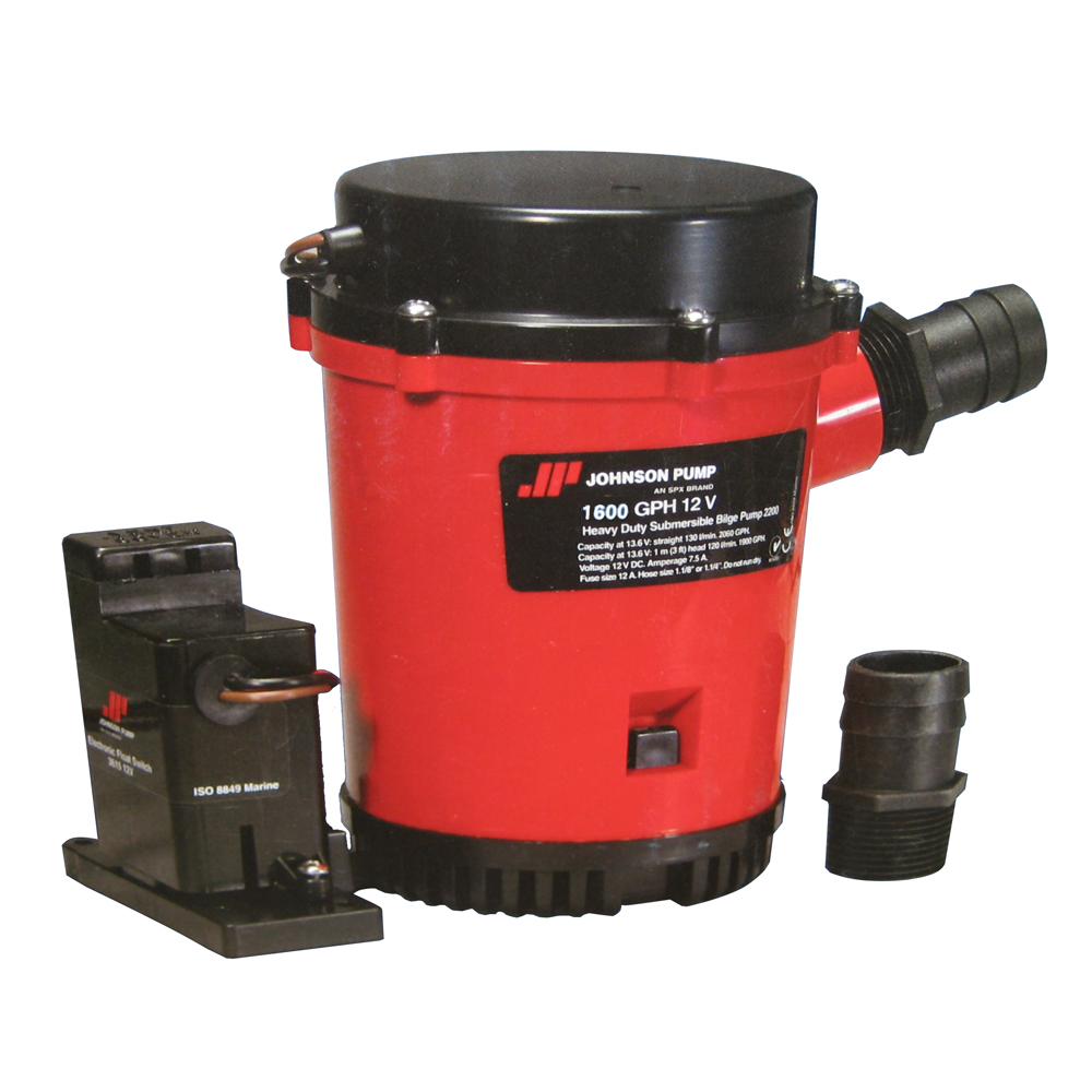 Johnson Pump 1600GPH Auto Bilge Pump w/Mag Switch - 12V Johnson Pump 1600GPH Auto Bilge Pump w/Mag Switch - 12V - Imagen 1