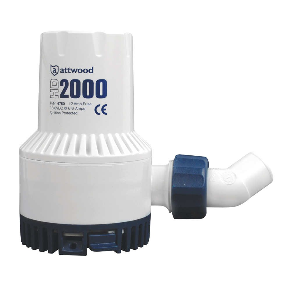 Attwood Heavy-Duty Bilge Pump 2000 Series - 12V - 2000 GPH Attwood Heavy-Duty Bilge Pump 2000 Series - 12V - 2000 GPH - Imagen 1