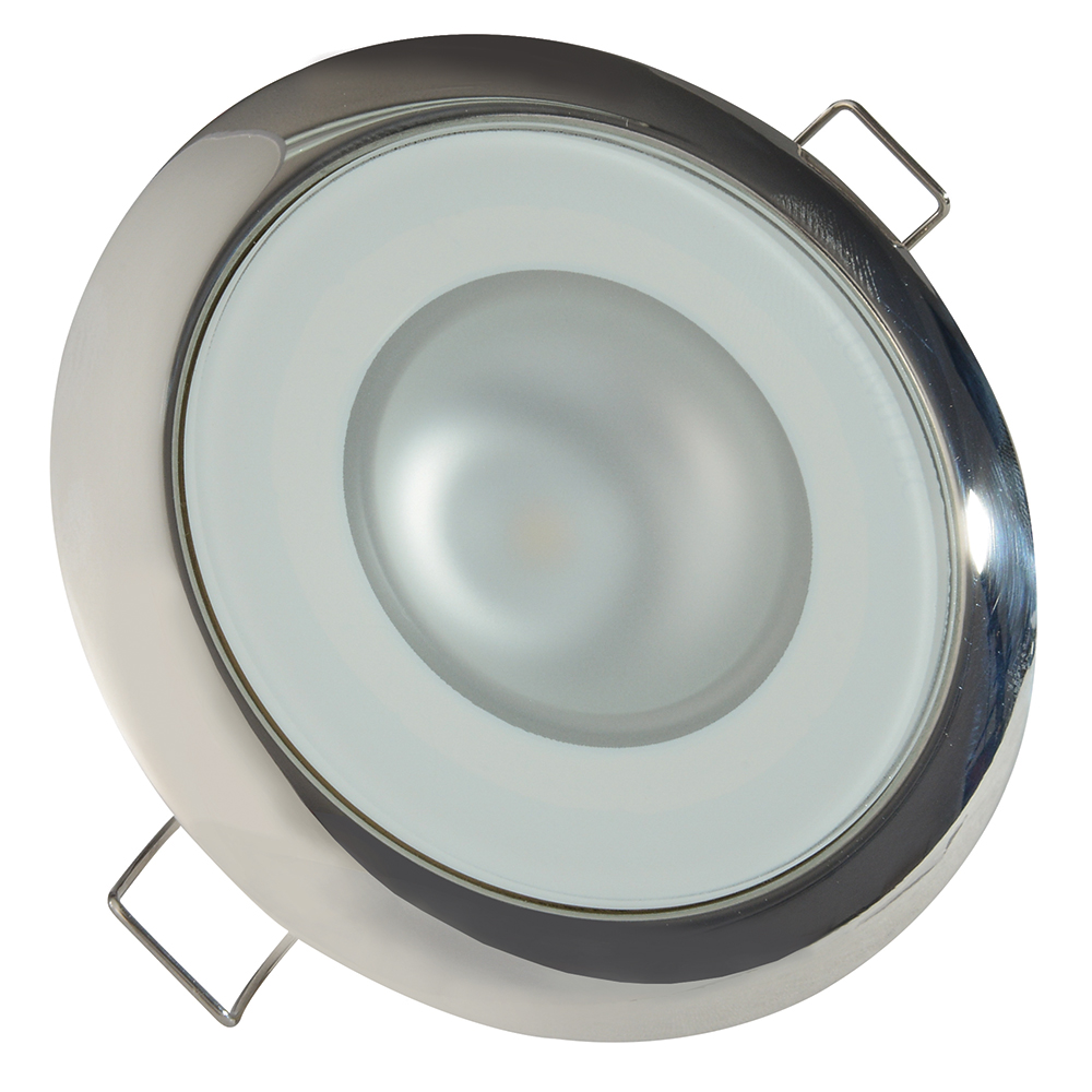 Lumitec Mirage - Flush Mount Down Light - Glass Finish/Polished SS Bezel - 2-Color White/Blue Dimming Lumitec Mirage - Flush Mount Down Light - Glass Finish/Polished SS Bezel - 2-Color White/Blue Dimming - Imagen 1