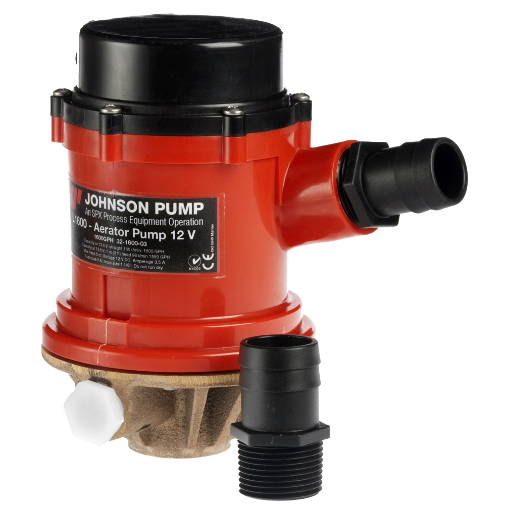 Johnson Pump Pro Series 1600 GPH Tournament Livewell/Baitwell Pump - 12V Johnson Pump Pro Series 1600 GPH Tournament Livewell/Baitwell Pump - 12V - Imagen 1