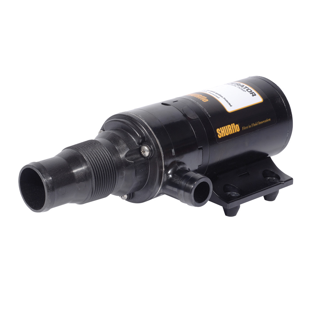 Shurflo by Pentair MACERATOR Pump w/180° Port - 12 VDC, 13 GPM Shurflo by Pentair MACERATOR Pump w/180° Port - 12 VDC, 13 GPM - Imagen 1