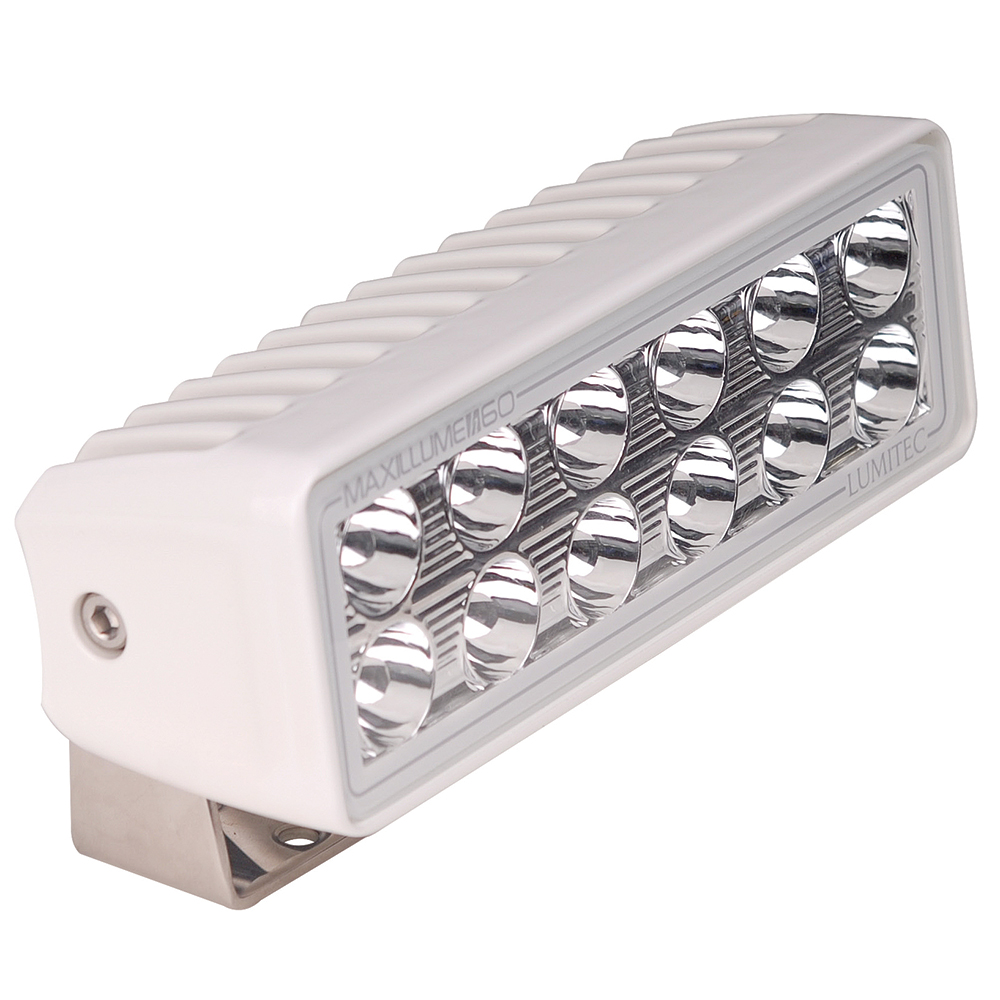 Lumitec Maxillume h60 - Trunnion Mount Flood Light - White Dimming - White Housing Lumitec Maxillume h60 - Trunnion Mount Flood Light - White Dimming - White Housing - Imagen 1