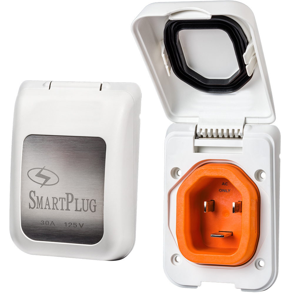SmartPlug 30 AMP Male Non-Metallic Inlet Cover - White SmartPlug 30 AMP Male Non-Metallic Inlet Cover - White - Imagen 1