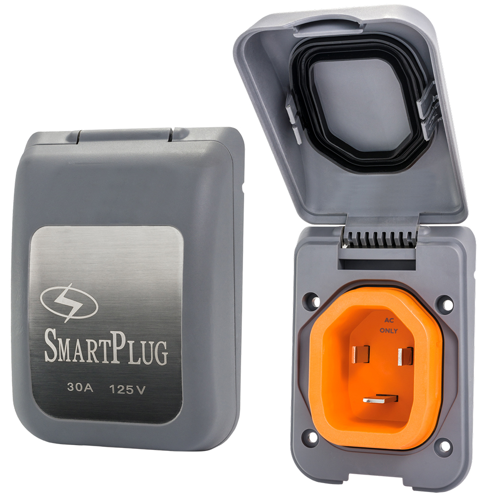 SmartPlug 30 AMP Male Non-Metallic Inlet Cover - Grey SmartPlug 30 AMP Male Non-Metallic Inlet Cover - Grey - Imagen 1