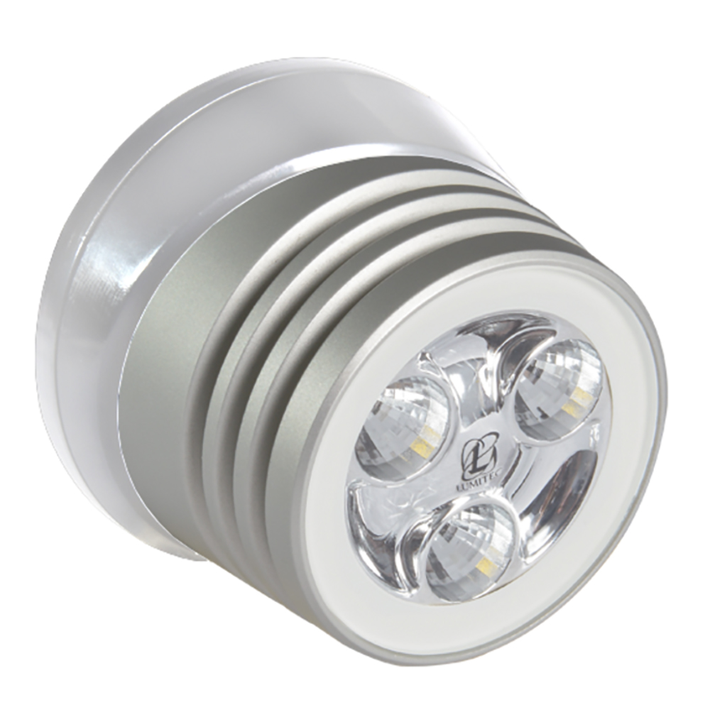 Lumitec Zephyr LED Spreader/Deck Light - Brushed White Base - White Non-Dimming Lumitec Zephyr LED Spreader/Deck Light - Brushed White Base - White Non-Dimming - Imagen 1