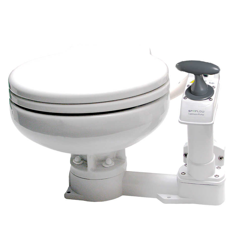 Johnson Pump AquaT Manual Marine Toilet - Super Compact Johnson Pump AquaT Manual Marine Toilet - Super Compact - Imagen 1