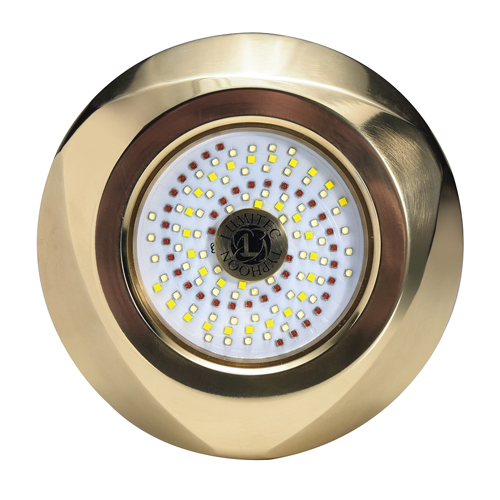 Lumitec SeaBlaze Typhoon Underwater Bronze Thru-Hull LED Light - RGBW Spectrum Lumitec SeaBlaze Typhoon Underwater Bronze Thru-Hull LED Light - RGBW Spectrum - Imagen 1