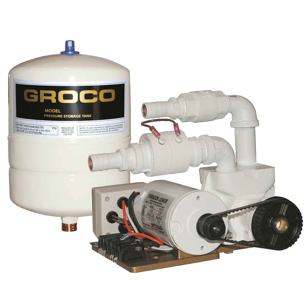 GROCO Paragon Junior 24v Water Pressure System - 1 Gal Tank - 7 GPM GROCO Paragon Junior 24v Water Pressure System - 1 Gal Tank - 7 GPM - Imagen 1