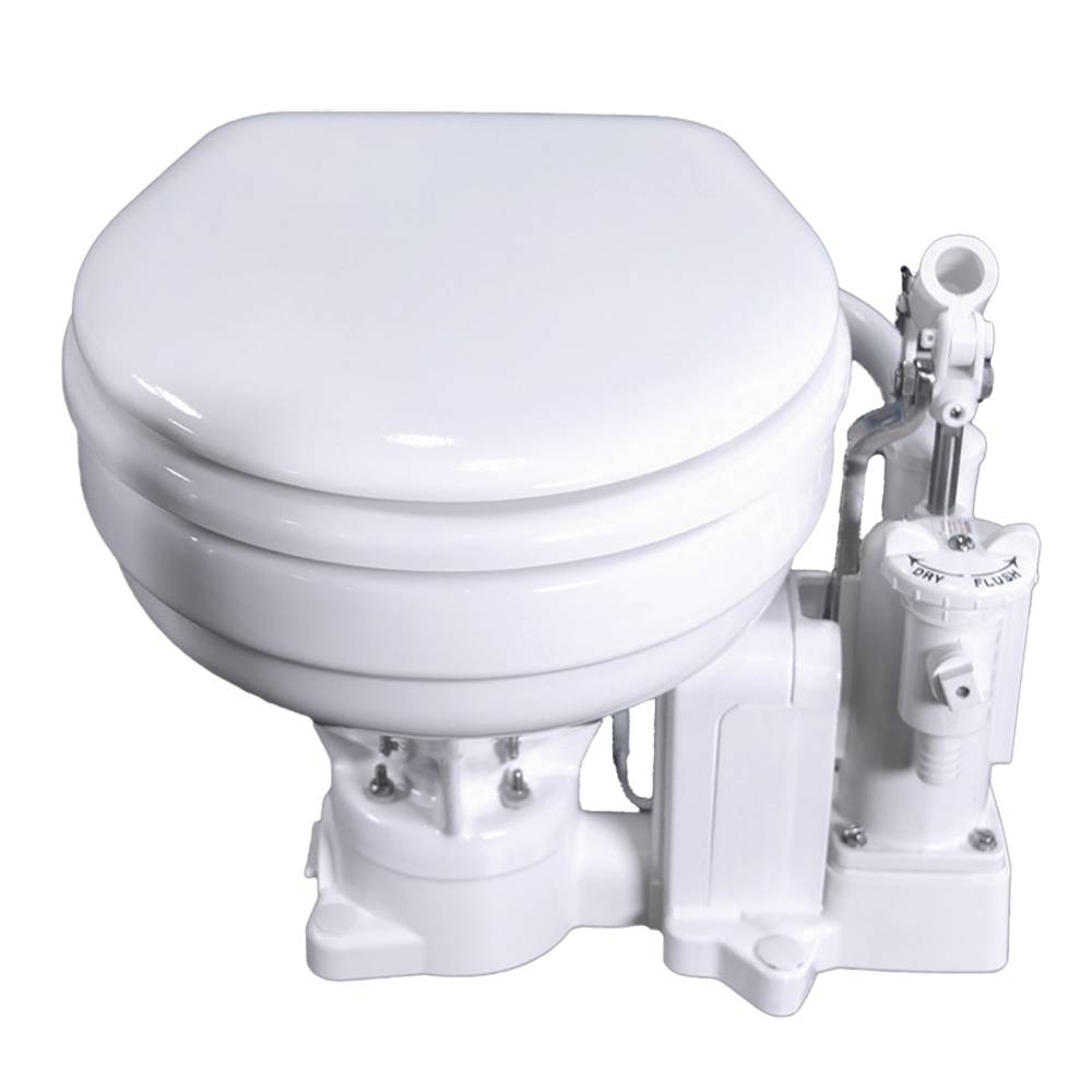 Raritan PH PowerFlush Electric/Manual Toilet - Marine Size - 12v - White Raritan PH PowerFlush Electric/Manual Toilet - Marine Size - 12v - White - Imagen 1