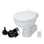 Johnson Pump AquaT Toilet Silent Electric Compact - 12V w/Pump