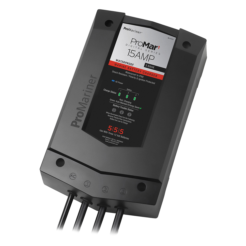 ProMariner ProMar1 DS Digital - 15 Amp - 3 Bank Charger ProMariner ProMar1 DS Digital - 15 Amp - 3 Bank Charger - Imagen 1