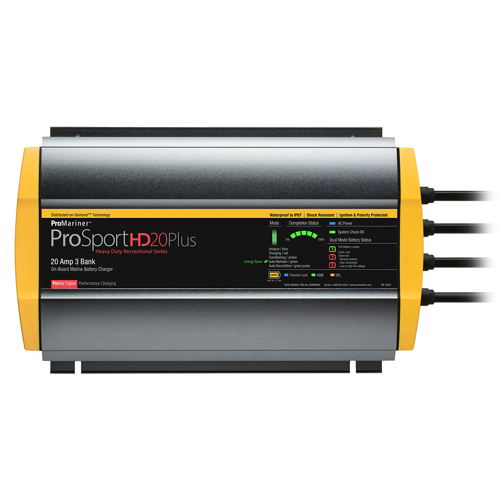 ProMariner ProSportHD 20 Plus Gen 4 - 20 Amp - 3 Bank Battery Charger ProMariner ProSportHD 20 Plus Gen 4 - 20 Amp - 3 Bank Battery Charger - Imagen 1