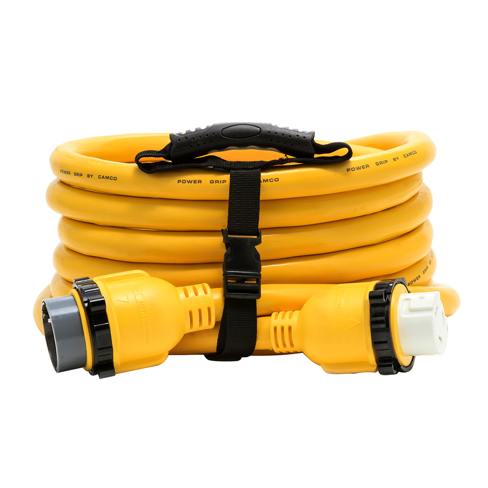 Camco 50 Amp Power Grip Marine Extension Cord - 25' M-Locking/F-Locking Adapter Camco 50 Amp Power Grip Marine Extension Cord - 25' M-Locking/F-Locking Adapter - Imagen 1