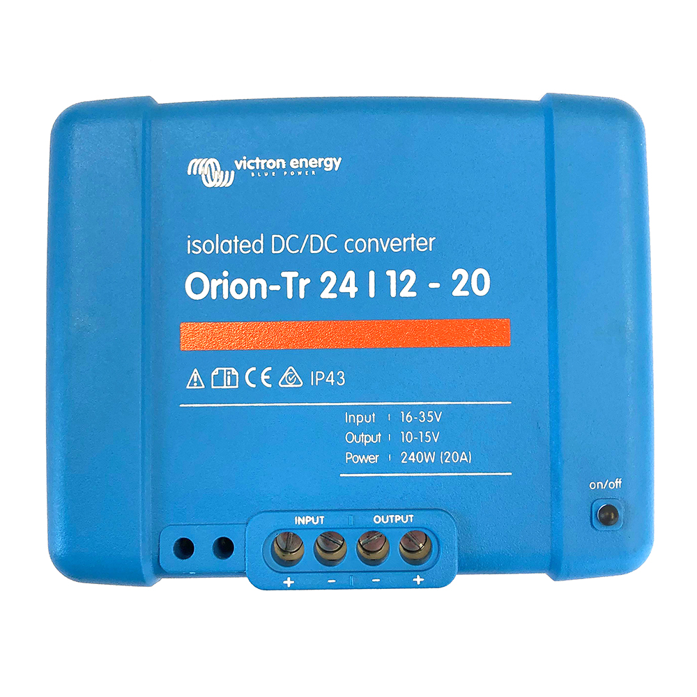 Victron Orion-TR DC-DC Converter - 24 VDC to 12 VDC - 20AMP Isolated Victron Orion-TR DC-DC Converter - 24 VDC to 12 VDC - 20AMP Isolated - Imagen 1