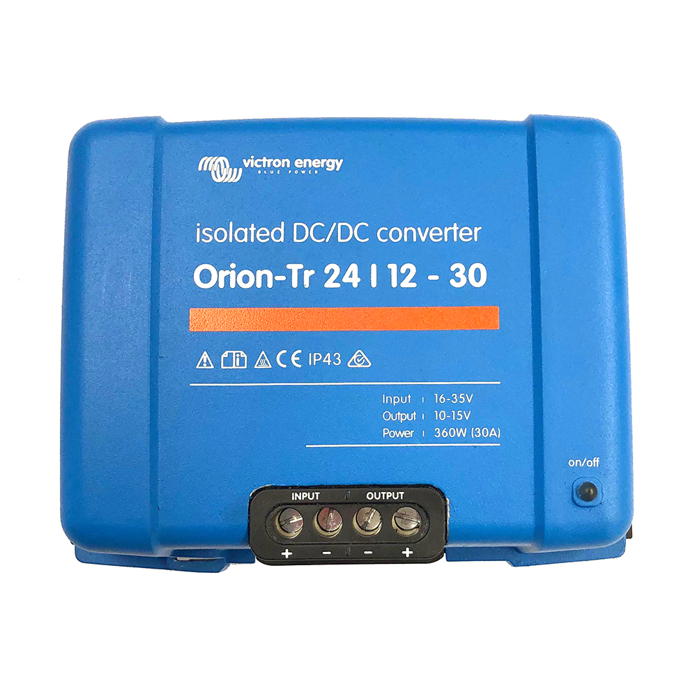 Victron Orion-TR DC-DC Converter - 24 VDC to 12 VDC - 30AMP Isolated Victron Orion-TR DC-DC Converter - 24 VDC to 12 VDC - 30AMP Isolated - Imagen 1