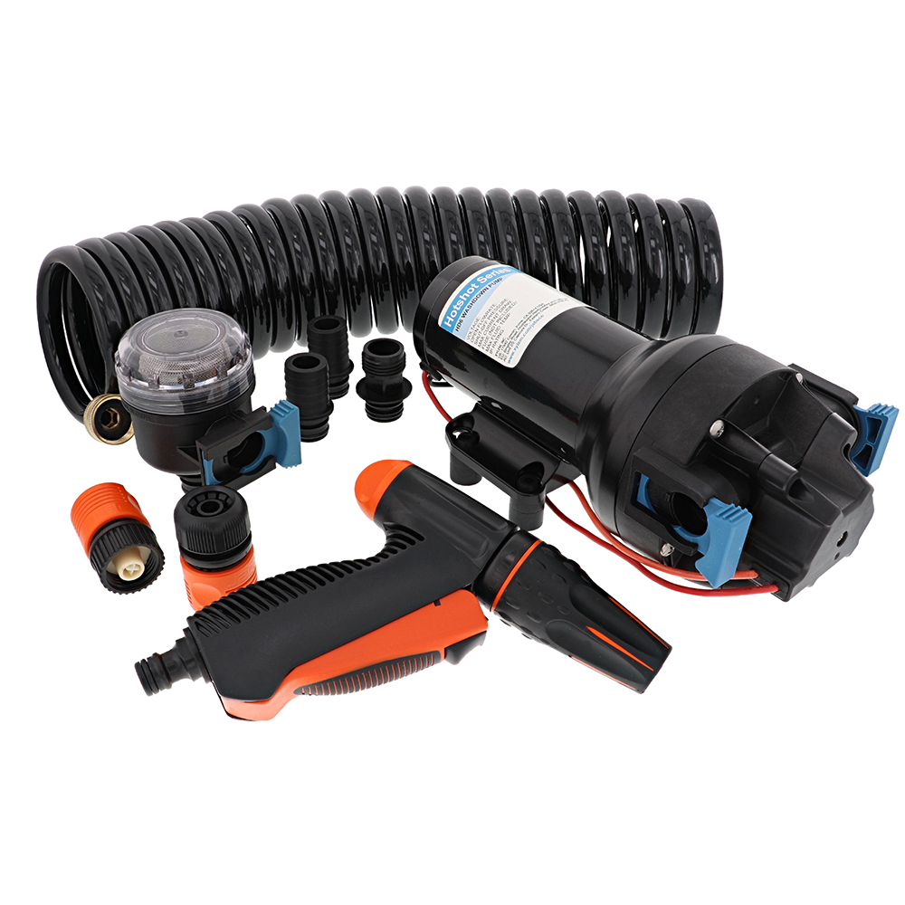 Jabsco HotShot HD6 Heavy Duty Washdown Pump w/25' HoseCoil - 12V - 6 GPM - 70 PSI Jabsco HotShot HD6 Heavy Duty Washdown Pump w/25' HoseCoil - 12V - 6 GPM - 70 PSI - Imagen 1