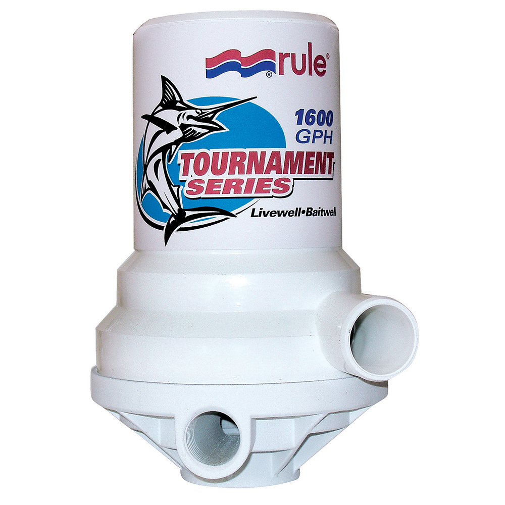 Rule Tournament Series 1600 GPH Livewell Pump Dual Port Rule Tournament Series 1600 GPH Livewell Pump Dual Port - Imagen 1
