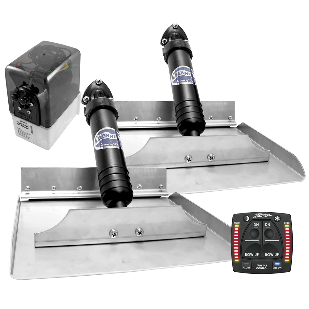Bennett 12x12 Hydraulic Trim Tab System w/One Box Indication Bennett 12x12 Hydraulic Trim Tab System w/One Box Indication - Imagen 1