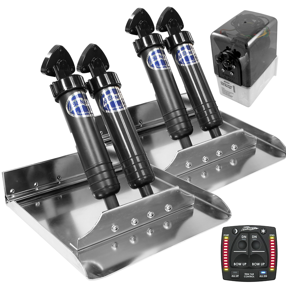 Bennett Marine 12x12 Sport Tab System w/One Box Indication Bennett Marine 12x12 Sport Tab System w/One Box Indication - Imagen 1