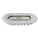 Shadow-Caster SCM-SL Series Flush Mount Spreader Light - White Housing - Full-Color