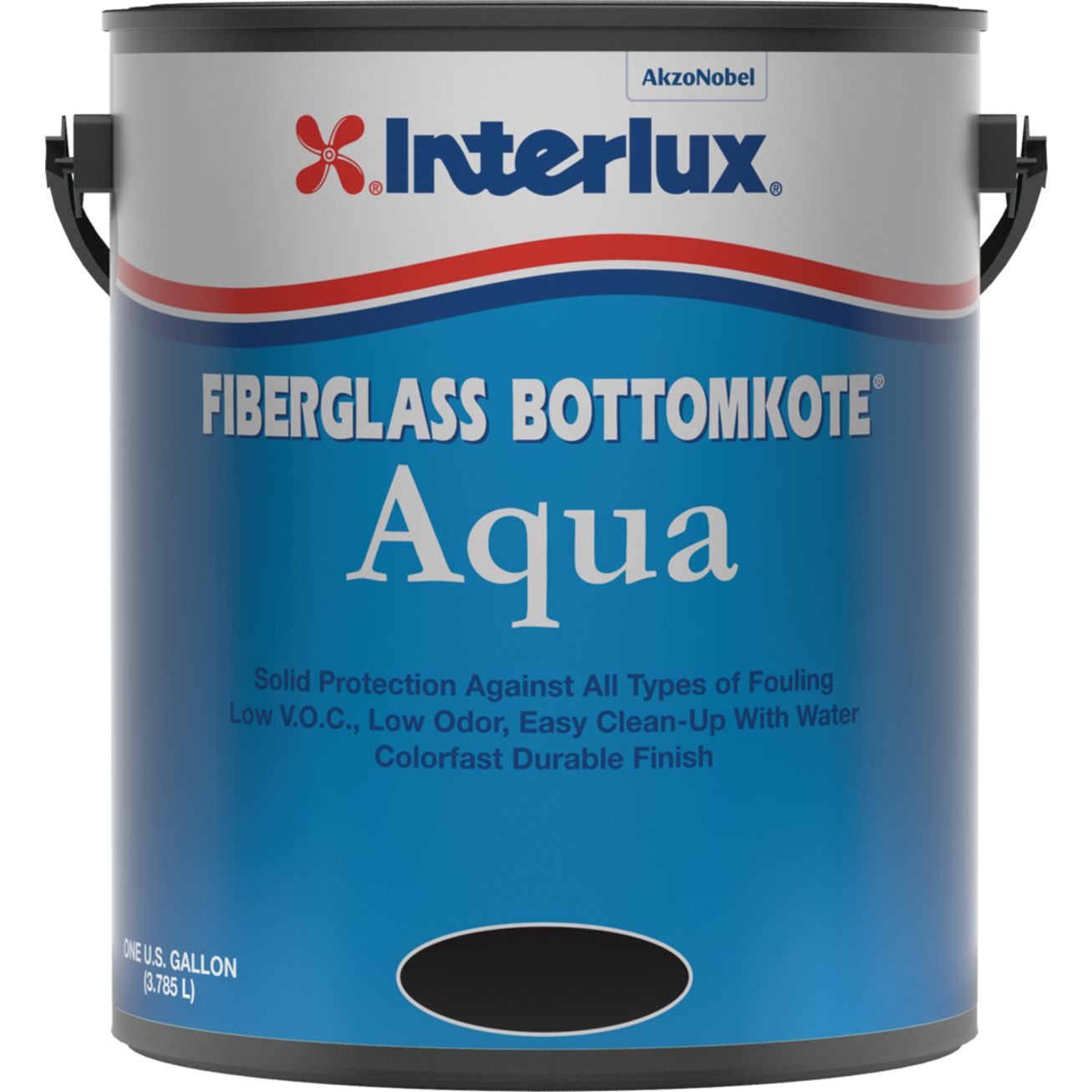 Fiberglass Bottomkote Aqua Hard Antifouling Paint - Black, Quart Fiberglass Bottomkote Aqua Hard Antifouling Paint - Black, Quart - Imagen 1