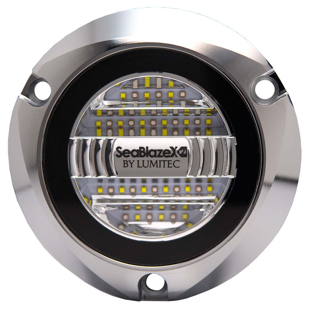 Lumitec SeablazeX2 Underwater Light Dual Color White Blue Polished Housing Lumitec SeablazeX2 Underwater Light Dual Color White Blue Polished Housing - Imagen 1