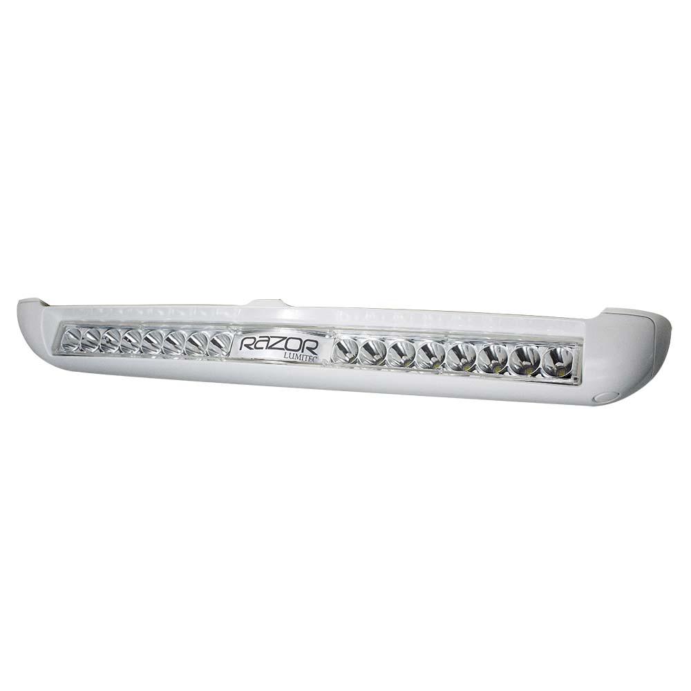 Lumitec Razor Light Bar - Spot - White Housing w/Inverted Logo Flush Mount Lumitec Razor Light Bar - Spot - White Housing w/Inverted Logo Flush Mount - Imagen 1