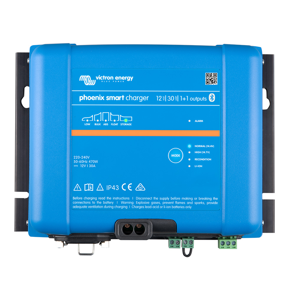 Victron Phoenix Smart IP43 Charger 12/30 (1+1) 120-240VAC Requires 5-15P Mains Cord Victron Phoenix Smart IP43 Charger 12/30 (1+1) 120-240VAC Requires 5-15P Mains Cord - Imagen 1