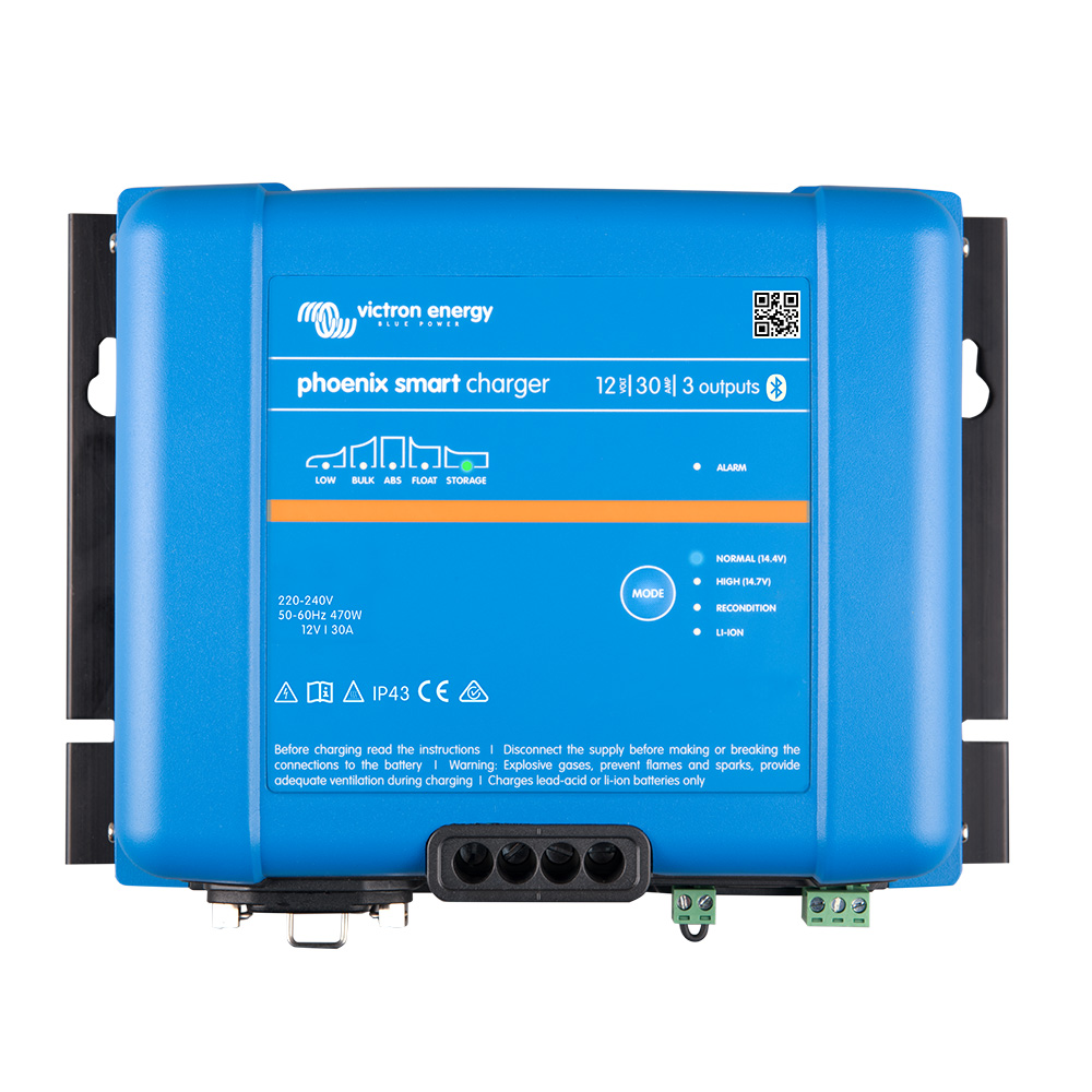 Victron Phoenix Smart IP43 Charger 12/30 (3) 120-240VAC Requires 5-15P Mains Cord Victron Phoenix Smart IP43 Charger 12/30 (3) 120-240VAC Requires 5-15P Mains Cord - Imagen 1