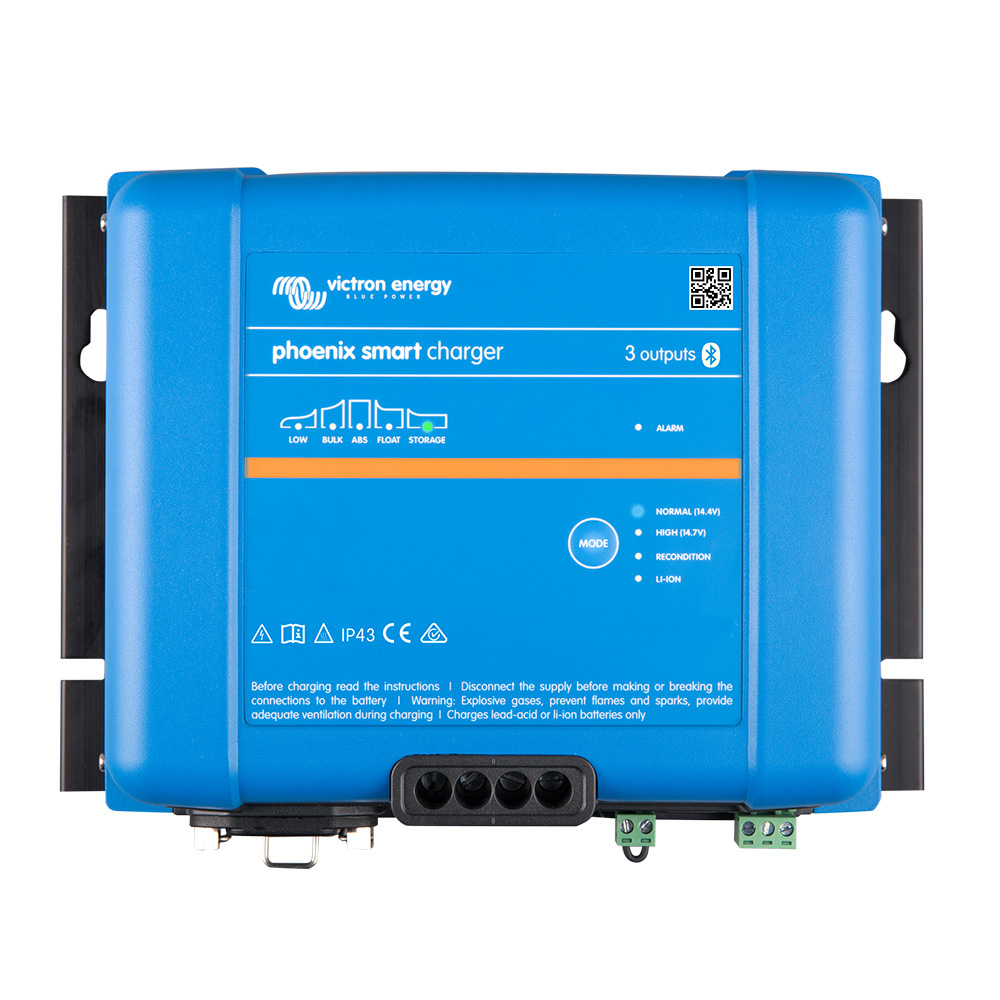 Victron Phoenix Smart IP43 Charger 24/25 (3) 120-240VAC Requires 5-15P Mains Cord Victron Phoenix Smart IP43 Charger 24/25 (3) 120-240VAC Requires 5-15P Mains Cord - Imagen 1