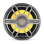 JL AUDIO M6-10W-S-GMTI-4: Marine Subwoofer 10" with LED and Titanium Sport Grille, 4 O