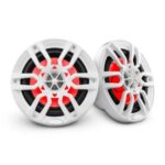 DS18 NXL 6.5" 2-Way Coaxial Marine Speaker With LED RGB Lights 100 Watts Rms 4-Ohm -White