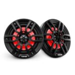 DS18 NXL 6.5" 2-Way Coaxial Marine Speaker With LED RGB Lights 100 Watts Rms 4-Ohm -Black