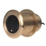 GARMIN Airmar B75M, 600W, CHIRP, thru-hull, 20-deg tilt, depth & temp, 80-130kHz, bronze, 8-pin