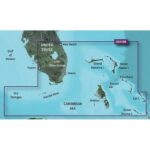 GARMIN VUS010R BlueChart G3 Vision MicroSD/SD Card Premier Coastal Nav. Chart, South Florida and North Bahamas