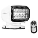 GOLIGHT GT LED 12 Volt Permanent Mount with Handheld Wireless Remote - White