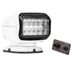 GOLIGHT GT LED 12 Volt Permanent Mount with Hard Wired Dash Mount Remote - White