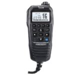 ICOM CommandMic IV with WHITE backlit LCD, in BLACK